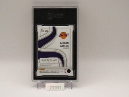 LeBron James /99 2022-23 Immaculate Swatches #2 Graded SGC 9 - Image 2
