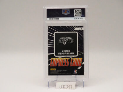 Victor Wembanyama Express Lane Holo 2023 Donruss Optic #8 Graded PSA 9 RC Rookie Card - Image 2