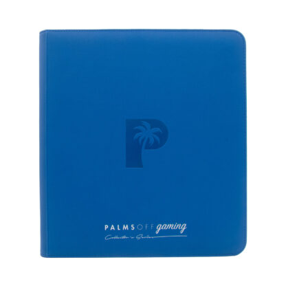 Palms Off Gaming Collector's Series 12 Pocket Zip Trading Card Binder - Blue