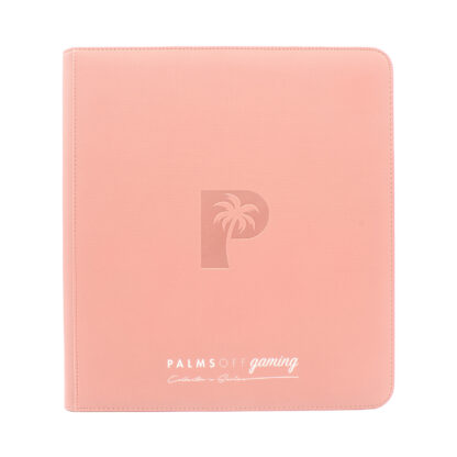 Palms Off Gaming Collector's Series 12 Pocket Zip Trading Card Binder - Pink