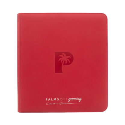 Palms Off Gaming Collector's Series 12 Pocket Zip Trading Card Binder - Red