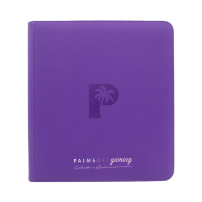 Palms Off Gaming Collector's Series 12 Pocket Zip Trading Card Binder - Purple