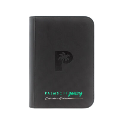 Palms Off Gaming Collector’s Series 4 Pocket Zip Trading Card Binder – Black