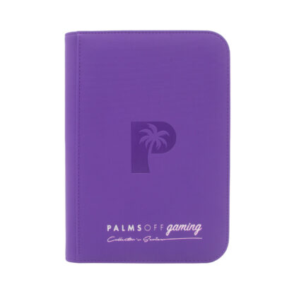Collector’s Series 4 Pocket Zip Trading Card Binder – Purple