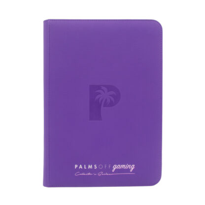 Palms Off Gaming Collector's Series 9 Pocket Zip Trading Card Binder - Purple
