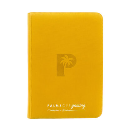 Palms Off Gaming Collector's Series Top Loader Zip Binder - Yellow