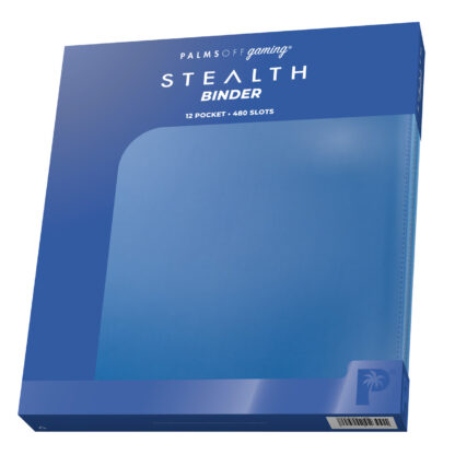 Palms Off Gaming STEALTH 12 Pocket Zip Trading Card Binder - Blue