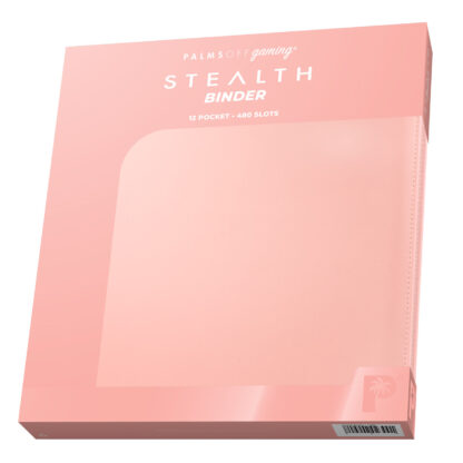 Palms Off Gaming STEALTH 12 Pocket Zip Trading Card Binder - Pink