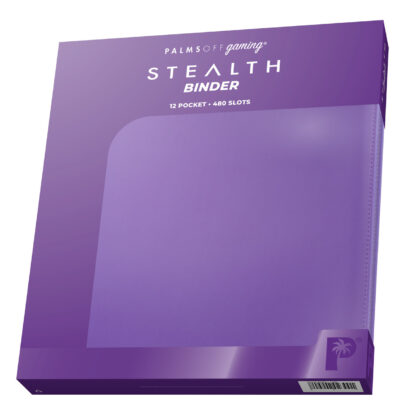 Palms Off Gaming STEALTH 12 Pocket Zip Trading Card Binder - Purple