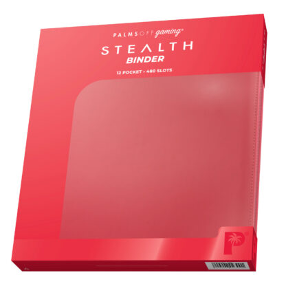 Palms Off Gaming STEALTH 12 Pocket Zip Trading Card Binder - Red