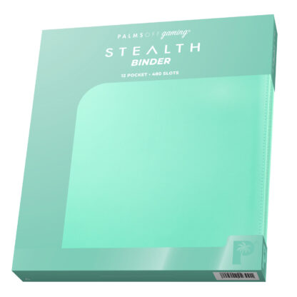 Palms Off Gaming STEALTH 12 Pocket Zip Trading Card Binder - Turquoise