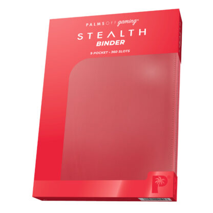 Palms Off Gaming STEALTH 9 Pocket Zip Trading Card Binder - Red