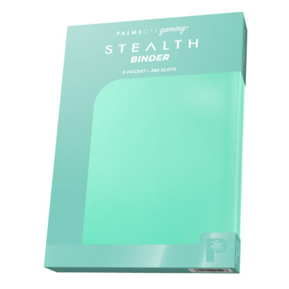 Palms Off Gaming STEALTH 9 Pocket Zip Trading Card Binder - Turquoise